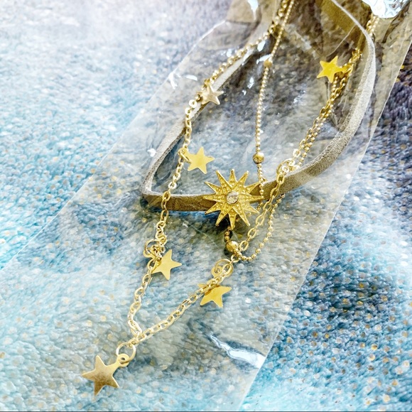 NWT Layered Sun and Stars Choker - Picture 8 of 8